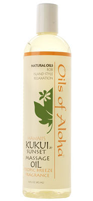 KUKUIæ Sunset Massage Oil with Tropic Breeze Fragrance